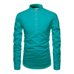 Men Solid Pure Cotton Straight Kurta For Men