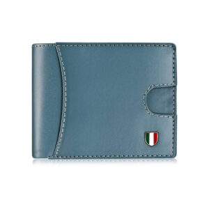 Faux Leather Casual Blue Wallet For Men
