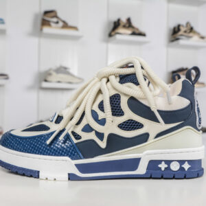 Louis Vuitton Trainer Skate Round-Toe Lace-Up Sneaker Low-Top Fashion Board ShoeUpgrade to a sturdy drawer with gift shoe box, packaging instructions, dust bag, and other items