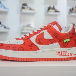 LV Louis Vuitton x NK Air Force Collaboration: Air Force 1 Low Casual Athletic Sneakers