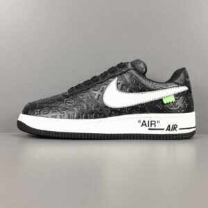 [GOD Version: Air Force Collaboration] Black LV Collaboration LOUlS VUlTTON X NiKe Air Force 1 LOw Low-top Casual Shoes, Unisex Style