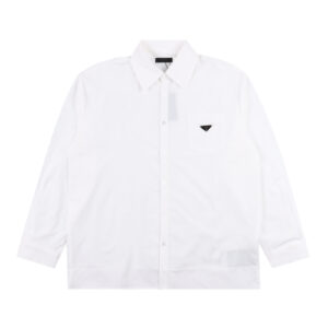 PRADA Prada PRD 24ss Triangular Pocket Silk Shirt
