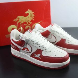 Nike Air Force 1 '07 Low "Year of the Horse Collaborative - Lychee Red Horse" Low-Top Sports Shoes Casual