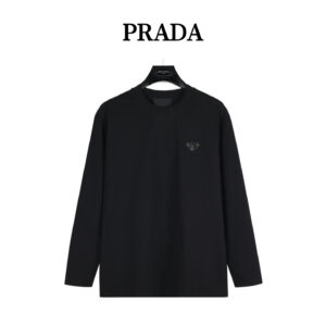 Prada triangle logo long sleeves on the chest