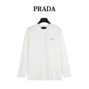 Prada triangle logo long sleeves on the chest