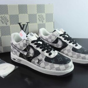 Nike Air Force 1'07 Low LV Collaboration Plaid Haze Grey Air Force One Low-Top Casual Sne