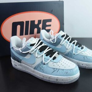 Nike Air Force 1'07 Low "Starry Sky Trajectory" hand-painted graffiti star rays trajectory custom casual plimsolls