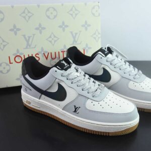 Nike Air Force 1 Low 07 x Louis Vuitton LV collab-grey and white gradient laser
