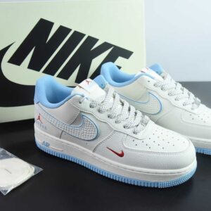 Nike Air Force 1'07 Low "Pink Daisy Nebula" Hand-painted graffiti; powder pink nebula; custom leisure sneakers for Air Force One.