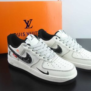 Nike Air Force 1'07 Low LV collab black line black denim Air Force One low-top casual plimsoll