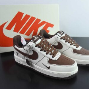 Nike Air Force 1'07 Low LV Collaboration Chocolate Swoosh Air Force One Low-Top Casual Sneakers