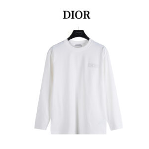 Dior Diors Simple Square Logo Long Sleeve on the Chest