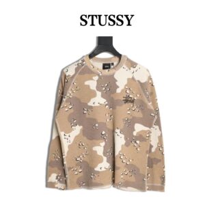 Stussy Waffle Enzyme Wash Long Sleeve T-shirt