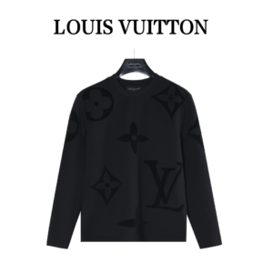 LouisVuitton Louis Vuitton 25ss LV big LOGO velvet full-print long sleeves