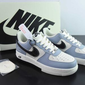 Nike Air Force 1'07 Low "Just Do It" Mixed Color of Rice and Black Air Force One Low-Top Casual Sne