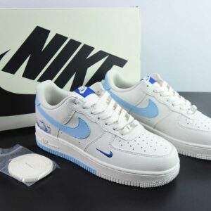 Nike Air Force 1'07 Low; Blue Wave; Low-Top Casual Sneakers