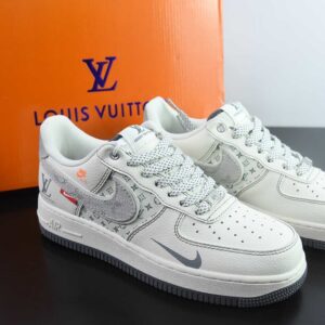 Nike Air Force 1 '07 Low "LV Collaboration - Grey Cloth Hook Grey Bottom" Air Force One Low-Top Sports Shoes Casual