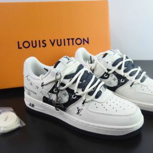 Nike Air Force 1 '07 Low "LV Collaboration - Deep Blue Base with Drawstring" Low-Top Sneakers Casual