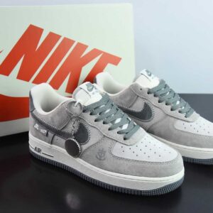 Nike Air Force 1 AF1; low-top; custom grey pig 8 version