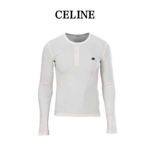 CELINE Celine CE Arc de Triomphe button down long sleeve T-shirt