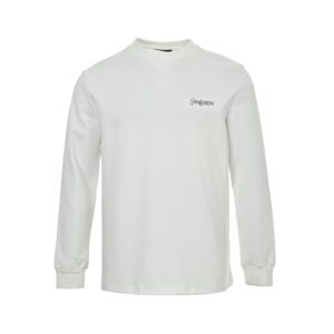 SaintLaurent embroidered long-sleeved T-shirt with logo on the chest