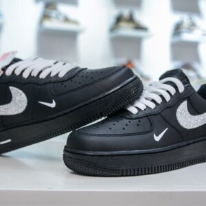 Air Force 1 Low black knight silver hook
