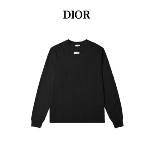Dior FW25 white basic CD silver logo long sleeve