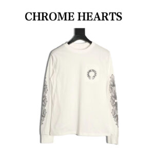 Chrome Hearts 25FW hollow horseshoe long sleeve T-shirt