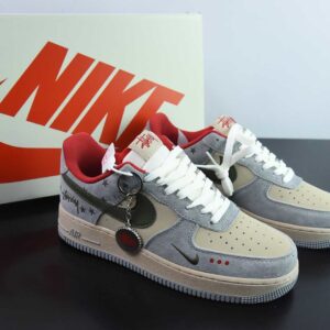OAM71270746 Nike Air Force 1 '07 Low "Stussy Collaboration - Olive Green Star" Air Force One Low Sneakers