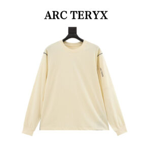 ARC' TERYX Original Bird Contrast Stitching Print Crew Neck Long Sleeve