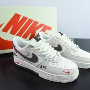 Nk Air Force 1'07 Low Stussy joint double-color light brown Air Force One low-top casual plimsoll