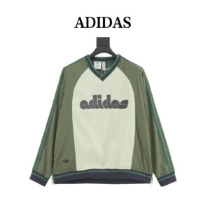 Adidas originals x Brain Dead clover brain death joint version SS fashion casual versatile hooded long sleeve sweatshirt