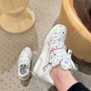 LV xTM IV TRAINER Louis Vuitton x Takashi Murakami collaboration sneaker.‼️Lv slip-on shoe series.💗