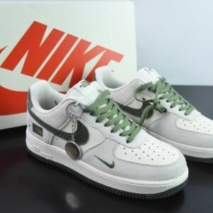Nk Air Force 1'07 Low; North Face collaboration; Green snake grain hook; Air Force One; Low-top casual plimsoll shoes