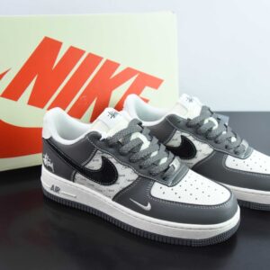 Nk Air Force 1'07 Low Stussy Collab- Nebula Grey Low Top Casual Sneakers