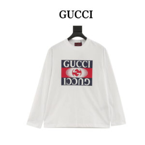 Gucci classic print long-sleeved T-shirt