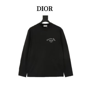 Dior classic long-sleeved T-shirt with CD logo print