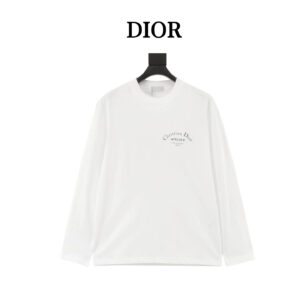 Dior classic long-sleeved T-shirt with CD logo print