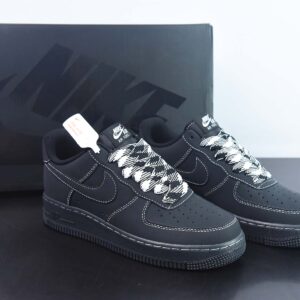 Nike Air Force 1 '07 black knight low-top casual plank shoes