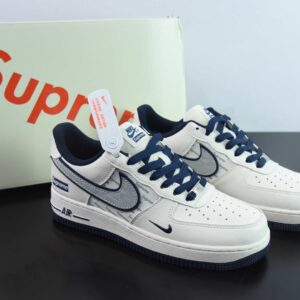 Supreme x Nike Air Force 1 07 Low"Supreme" classic low-top leather Air Force One with white printed logo