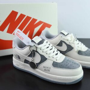 Nk Air Force 1'07 Low North Face Collaboration - Light Grey Base Air Force One Low Top Casual Sneakers