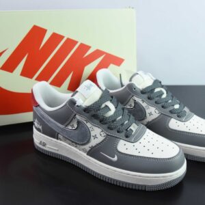 Nike Air Force 1 Low 07 x Stussy White Grey Red Hook Starry Sky