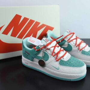 Nike Air Force 1 Low 07 x Stone Island x GUCCI Snake Year White Green Red Lace