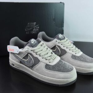 Nike Air Force 1 Low '07 black suede glow-in-the-dark casual shoes