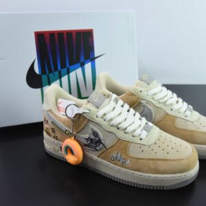 Nike Air Force 1 "Wild Monkey King" custom low-top "Wild Monkey Sun Wukong" autumn/winter skate shoes