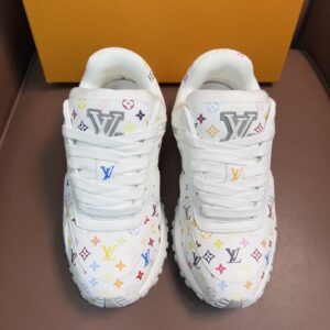 LV Louis Vuitton Run Away Maxi Collection, Pompompurin, Couple Edition, Thick-Soled Sneakers.