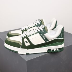 Donkey LV Trainer, 120 pieces in various colors, top-tier version #Round-toed shoe, green!