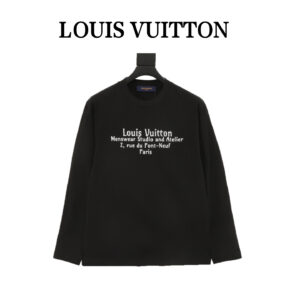 Louis Vuitton printed long-sleeved T-shirt runway style