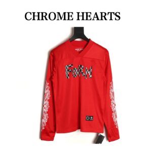 Chrome Hearts 25FW Sanskrit mesh double-layer ice hockey suit long sleeve T-shirt