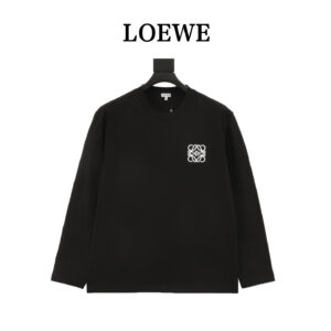Loewe classic logo embroidered long-sleeved T-shirt